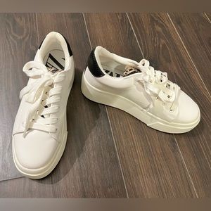 Zara platform leopard slip sneakers